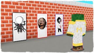 ¡NO ELIJAS LA PUERTA EQUIVOCADA! Slenderman, Granny y Jeff the Killer en Minecraft