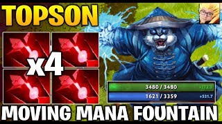 TOPSON is a Moving Mana Foutain 500++ HP/s with 4 Blood Stone Dota 2 7.21d
