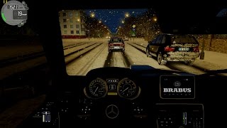 City Car Driving 1.5 - Mercedes-Benz Brabus G65 | Snowy Night Drive