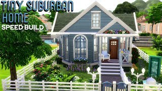 Tiny Suburban Home / Speed Build // No CC // The Sims 4