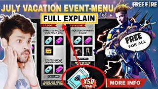 Full explain 50 Diamond Royal vouchers Vocation Event free fire ||Free diamond Royal in free fire||