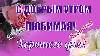 Доброе утро??милая ❤️С добрым утром❤️любимая❤️доброго утра хорошего дня