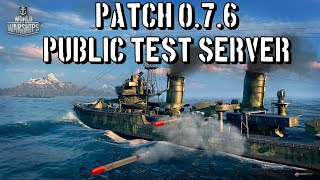 World of Warships Patch 0.7.6 Test Server