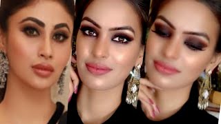 Mouni Roy Inspired Black Smoky Eyes Nude Lip Makeup Using Only Wet N Wild Makeup Products/Priya Deep