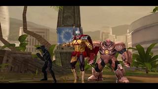Anti-man Vs Black dwarf world boss [No strikers] - Marvel Future Fight