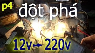 cách làm bộ kích điện inverter 12v to 220v biến áp xung 500w