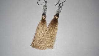 DIY Серьги - кисточки своими руками из ниток /