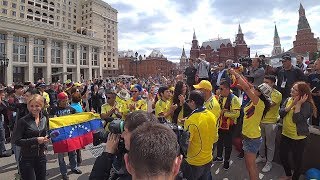 Колумбийские фанаты зажигают на ЧМ-2018, Colombian fans, Los fanáticos colombianos World Cup 2018