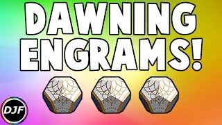 Destiny 2: New Dawning Engrams! | 15 Dawning Engram Opening!