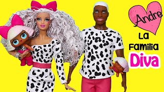 La familia LOL Diva tiene un salón de belleza | Muñecas y juguetes con Andre