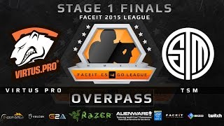 Virtus Pro vs TSM - Map 3 - Overpass (FACEIT 2015 League Stage 1 Finals)