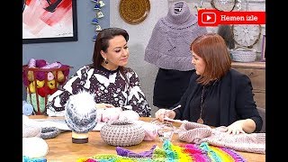 Yumuşacık kısa panço yapımı Ezgi Sertel’de!