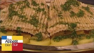 Aile de raie douce pochée à la vinaigrette d'herbes [Recette]