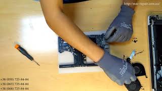 ремонт видеокарты MacBook Pro A1286 , замена чипа