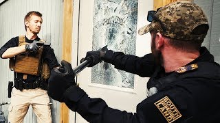 SMASHING MY WAY INSIDE TO GET OUR GUY