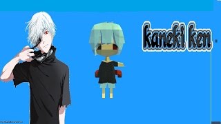 Como fazer a skin do Kaneki ken Kawaii no kogama tutorial
