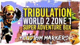 Guild Wars 2 - Super Adventure Box - Tribulation - World 2 - Zone 1 + TacO Markers