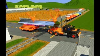 Lego Fuel Truck Vs Lego Train - MASSIVE EXPLOSION - Brick Rigs