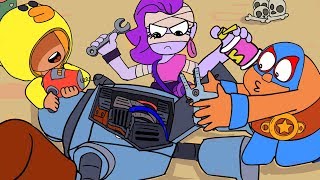 Brawl Stars Animation #29 - Leon x EMZ Restore Robot