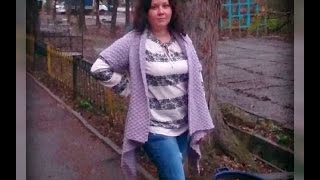 Кардиган в стиле бохо, вязание спицами