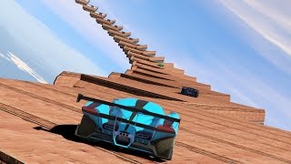 САМЫЙ ОПАСНЫЙ ТРАМПЛИН ЧЕРЕЗ ВСЮ КАРТУ - ГОНКИ GTA 5 - КАРТЫ НА ПРОХОЖДЕНИЕ