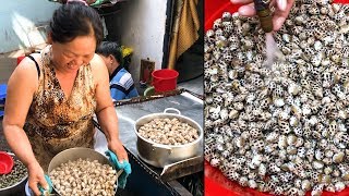 Cô Móm Tung Món Mới Ngon "Nhức Nách": Ốc Hương Luộc Hấp Sả Thơm Phức, Rửa Kỹ Qua Nhiều Lớp Nước Muối