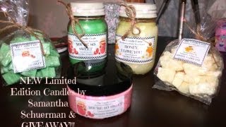 ❤  NEW Limited Edition Candles by Samantha Schuerman & Giveaway CLOSED ❤