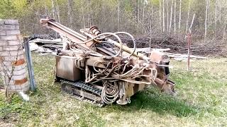 www.бурение60.рф 2019г заезд буровой установки на гусеничном шасси на участок с трудным подъездом