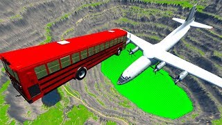 Beamng drive - Throwing Cars At Airplanes The New Antonov AN-12B