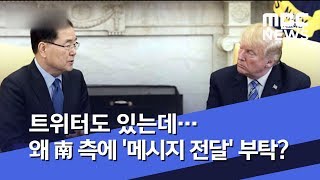 트위터도 있는데…왜 南 측에 '메시지 전달' 부탁? (2020.01.11/뉴스투데이/MBC)