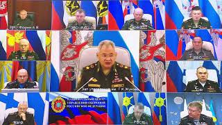 Селекторное совещание с руксоставом ВС РФ под председательством Сергея Шойгу (13.10.2020)