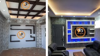 İhtişam yapı dekorasyon Tv Ünitesi Modelleri asmatavan Asma tavan Alçı Alçıpan dekor taşyünü göbek