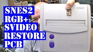 SNES 2 mini Jr - rgb + svideo restore pcb - Super Nintendo