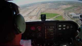 Private Pilot Flight Training: Soft Field Takeoff and Landing C-172 5 Camera Test with Gopro