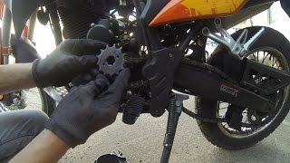Замена звезды JTF287 на мотоцикле  Viper v250vxr/Irbis xr250