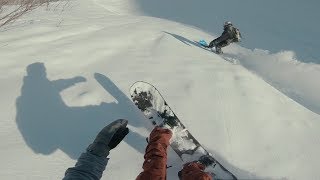 Роза Хутор 2018. Фрирайд. Один спуск с горы.