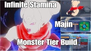 Xenoverse 2. Build : Female Majin. Infinite Stamina Monster Tier Build.