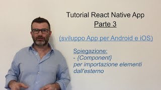 REACT NATIVE APP Tutorial - ITA - PARTE 3