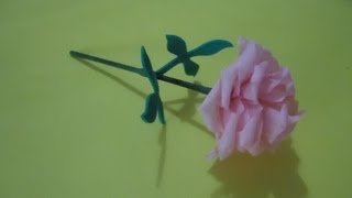 Mini flor de papel crepé | PumitaNegraArt?