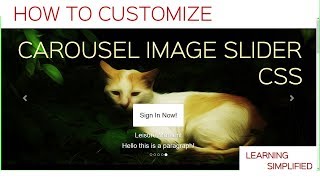 How to make Custom Carousel Image in CSS-Tutorial in Bootstrap