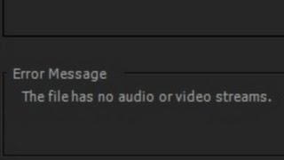 How to fix Importing Error in Adobe Premiere Pro (Footage from OBS)