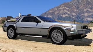 GTA V Back To The Future Delorean Time Machine Mod