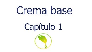 Crema base capítulo 1. Solamente necesitas 5 ingredientes.