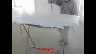 Подготовка и покраска капота микроавтобуса