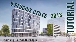 6.- TOP 5 PLUGINS UTILES  2018 (Crear terrenos, Tuberias, papercraft) | Sketchup Plugins 2018