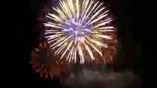 Feuerwerk in rapperswill in der schweiz