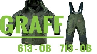 ЗИМНИЙ РЫБОЛОВНЫЙ КОСТЮМ   GRAFF  (-50C) 613 / 713 - OB.