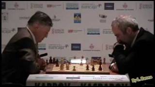 Match Kasparov vs Karpov, day 2, (3-1), Valencia 2009
