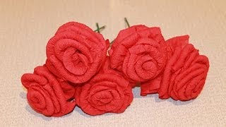 Как из салфетки сделать розу