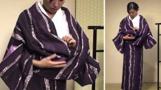 きもの京小町 女優 こばやしあきこ（きものん）きもの初心者の方におすすめ♪着物着付けお稽古『 着物の着方』